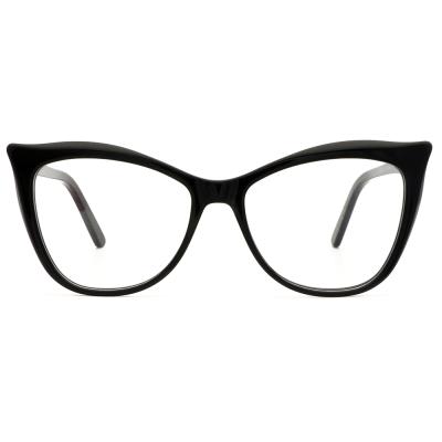 China Use for prescription eyeglasses contrast color women lamination colorfoul acetate optical frames eyewear glasses for sale