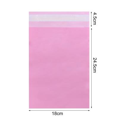 China Custom Strong Adhesive Waterproof Rose Biodegradable Matte Poly Mailer Shipping Express Courier Bag for sale