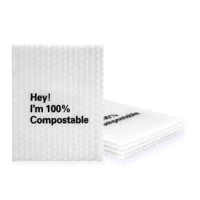 China Waterproof Eco-Friendly Non-Toxic Supplies Logo Transparent Bubble Mailer Bag Custom Made Clear Biodegradable Sustainable for sale