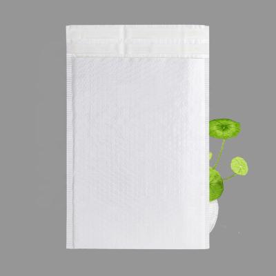 China Biodegrable Strong Adhesive Padded Mailers White Poly Air Bubble Mailers For Shoes for sale