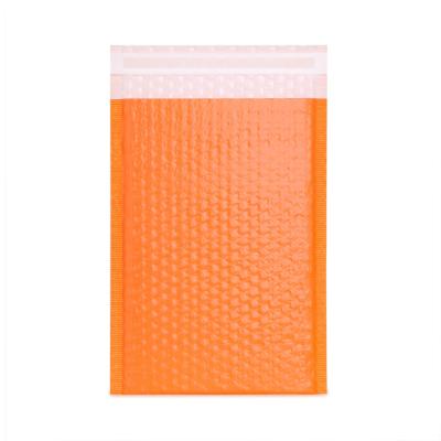 China Adhesive Strong Shock Resistance // Waterproof Biodegradable Designed Medium Packet Padded Envelopes Bubble Bag Mailers Orange Poly for sale