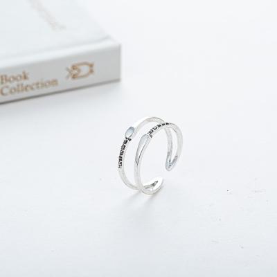 China Yiwu Buyer Fashion Plain Hot Simple Design Ring Symmetrical Hoop Ring For Gift Open Party for sale