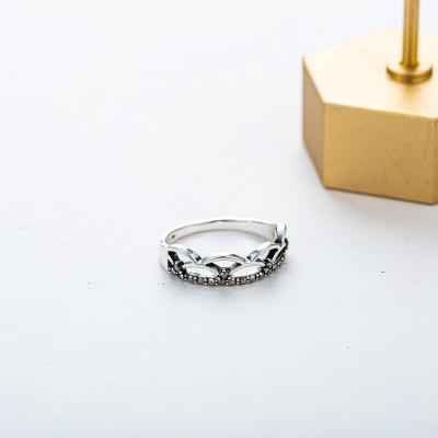 China New Ring Crown Shape With Rhinestones closed CLASSIC for China buyer gift for sale