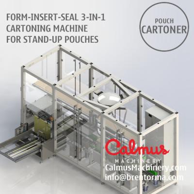 China Form-Insert-Seal Monoblock Case Packer Cartoning Machine for Stand-Up Pouches for sale