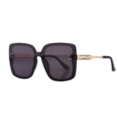 China Newest Fashion Sunglasses Insti Trendy Style Sun Shading Oversized Square Sunglasses Women 2022 Rimless for sale