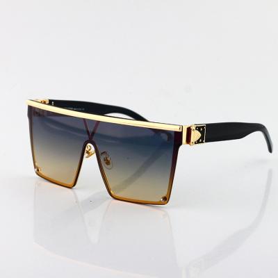 China Fashion Sun Glasses Millionaire Square Rectangle Sunglasses Exquisite Decorative Disciple Glass Women Men One Piece Sun Glasses for sale