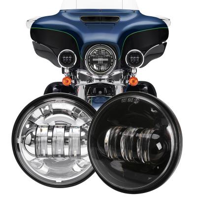 China Aluminum Die Cast Loyo 4.5 Inch Fog Light Housing For Harley Motorcycle Auxiliary Led Light Motorcycle Led Waterproof Motorcycle Fog Lights Led for sale