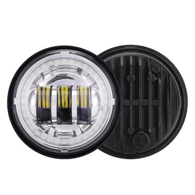 China Aluminum Die Cast Housing Loyo High Quality Auto Lighting System Led Fog Driving Lights 4.5 Inch Led Fog Light Motorcycle For Harley for sale