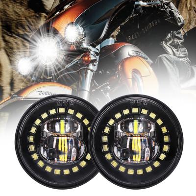 China Unique PMMA+PC Clock Design Led Dot Approved For Harley Fog Light 4.5Inch Led Fog Lights / Driving Lights for sale