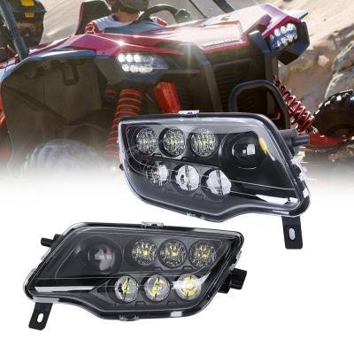 China Die Cast Aluminum Housing Osram Wholesales High Quality Headlight Led ATV Led Headlight For Honda Pioneer 1000 With Built-in EMC for sale