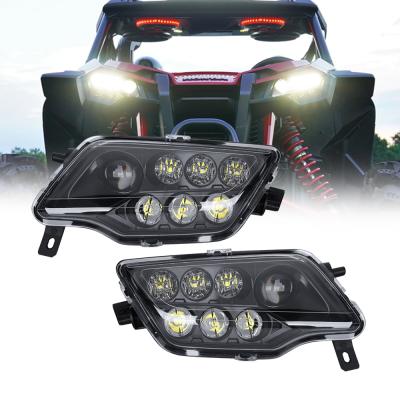 China High Quality Car LED Head Light Headlights Germany Osram Brand LED Chips DOT Approved High Low Beam With EMC Rebreather Hole For Honda Pioneer 1000 for sale