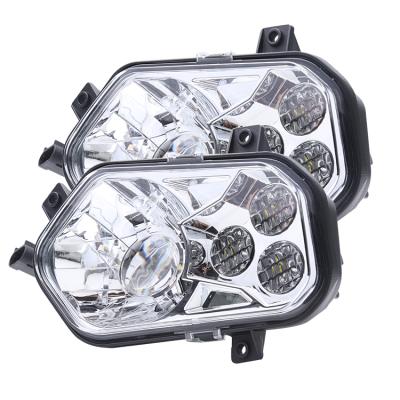 China Polaris Rzr Headlights Design Die Cast Aluminum Housing Headlight 2021 New For Atv Rzr Lights High Output Wholesale Price for sale