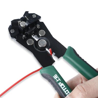 China NEW DESIGN MULTI FUNCTIONAL Professional Cable Cutter Crimper Copper Electric Automatic Pliers Wire Stripper for sale