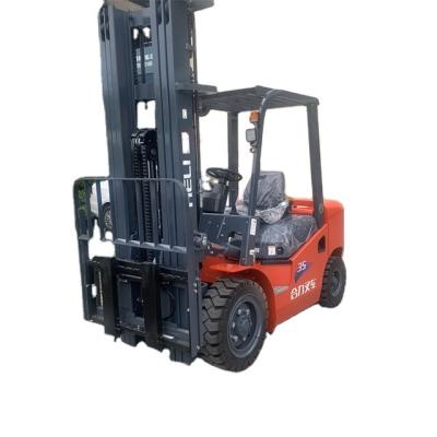 China Hotels Anhui Heli 6M Height 3.5 Ton New Diesel Forklift With FD35 Side Shift Forklift for sale