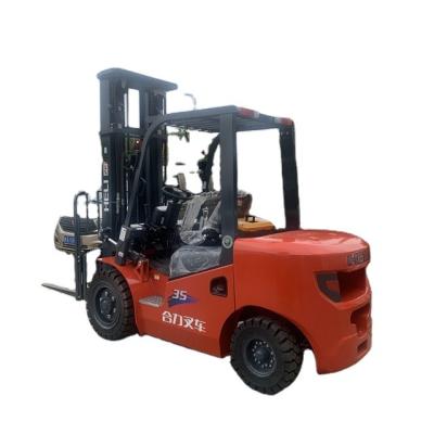 China Hotels China TOP 3.5 Ton HELI New Forklift Accessories Price Diesel Forklift CPC35 Triple Mast for sale