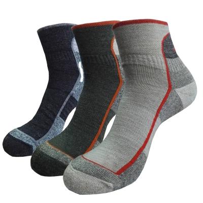 China Antibacterial Fashion Style Antibacterial Custom Design Mens Wool Merino Hiker Running Socks for sale