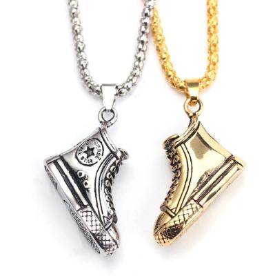 China Fashion Vintage Necklace Western Hot Alloy Shoes Pendant Necklace For Fashion Personality Jewelry 2022 Wholesale for sale