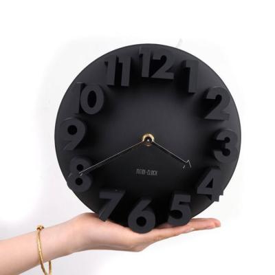 China Wholesale Antique Style Control Household Novelty 3D Digital Current Wall Clock for sale