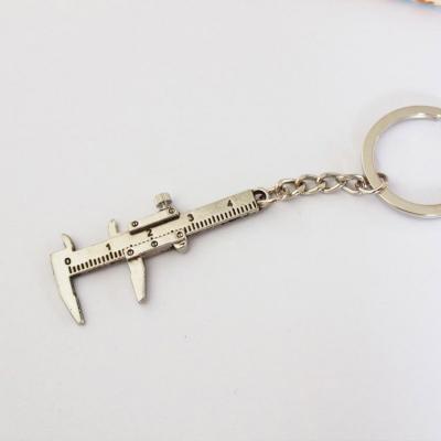 China Wholesale Cool Toy Key Rings Personalized Vernier Gauge Metal Fashion Key Chain For Men's Car for sale