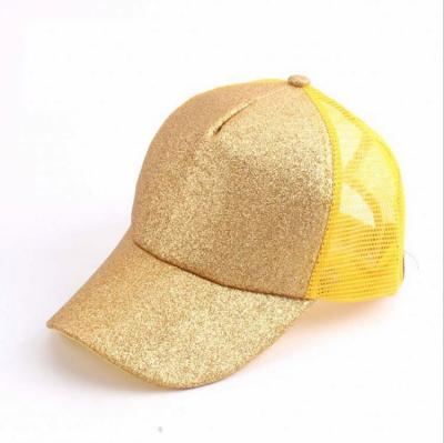 China Ponytail Baseball Cap Glitter Glock OEM Perfection Parasol Mesh Cap for sale