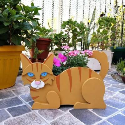 China Wholesale Creative Cute Cat Plant Mini Modern Cartoon Home Decoration Animal Shape Succulent Planter Flower Pot for sale