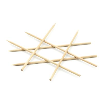 China Baking / Baking / Rotisseries Fast Food Natural Color Round And Long Sharp Wooden Stick for sale