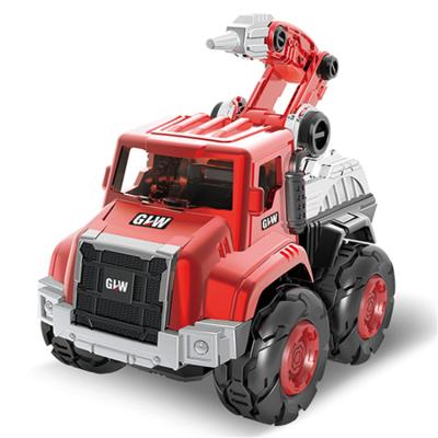 China Safety Simulated Fire Rescue Ladder Diecast Truck Model, Children's Toy Fire Truck Model for sale