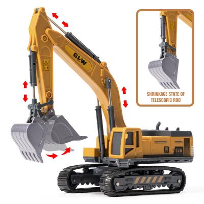 China Safety 1:55 RC Truck RC Excavator Tractor Model Engineering Car for sale