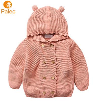 China Anti-wrinkle Manufacturer Custom 100% Cotton Material Kids Age Grade Knitted Babies Winter Coats for sale