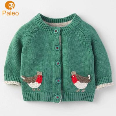 China China Manufacturer Cotton Christmas Cartoon Chicken Pattern Heavy Knitted Sweater Coat Anti-wrinkle for sale