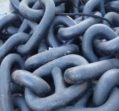 China Drag Chain Black Painted Anchor Chain for sale