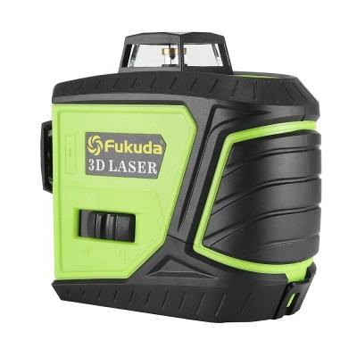 China Yes Green 3D Self-Leveling 360 Degree Horizontal&Vertical 12 Lines Green Laser Level from fukuda for sale