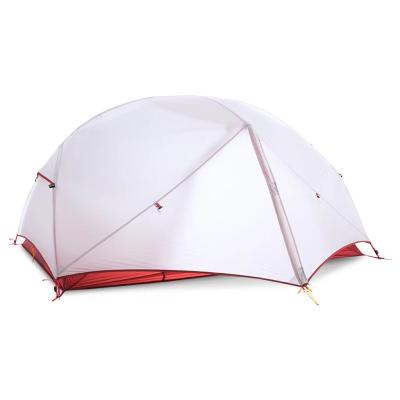 China Easy Install Professional Outdoor Camping Tent Double Layer Rainproof Fabric Aluminum Poles Couple Double Travel Tent for sale