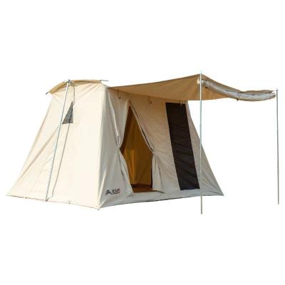 China Luxury Family Cotton Canvas Bell Tent Large Waterproof Tent Camping Outdoor Easy-carrying Thick Camping Rainproof Cotton Canvas for sale