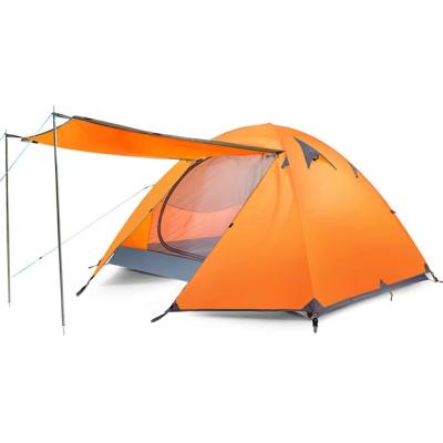 China 3 Person Portable Portable Outdoor Instant Cabin Tent, Double Layer 4-Season Dome Tent Sun Shelter For Hiking for sale