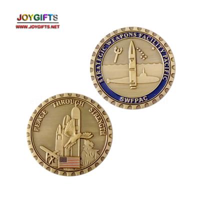 China USA Navy Challenge Coin Custom Quality Commander Challenge Coin Factory for sale