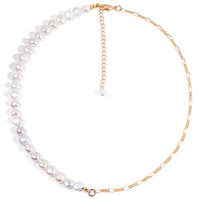 China Trendy creative natural freshwater INS anklet chain pearl necklace necklace jewelry for sale