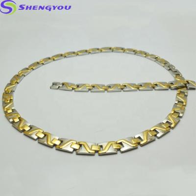 China 2021 Wholesale Newest Fashion Trendy Chain Bracelet and Necklace Jewelry Sets Women for sale