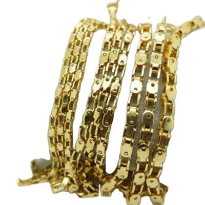 China Stainless Steel Jewelry Set Bike Chain Necklace And Bracelet Gold Casual / Sporty Jewelry Most Popular Sets for sale