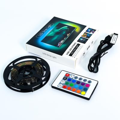 China Backlight TV 3m 4m 5050 30leds/M Rgb 5V TV APP IR 24key Residential USB Control 2m Led Strip Light for sale