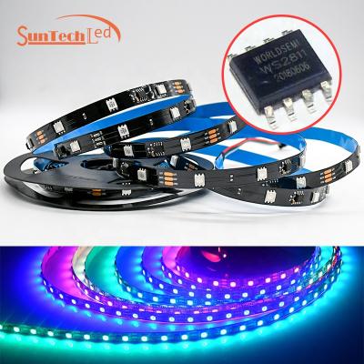 China Magic Direct Sale 5050 RGB 30Leds Chipset 12V Smart IC Residential Factory 5 Meter White Led Strip for sale