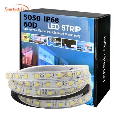 China 2020 Residential Hot Sale Factory Wholesale Price Waterproof Smd Flexible Led Strip Light 5050 60leds/M DC24v High Brightness for sale