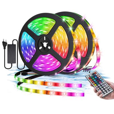 China Residential SMD5050 Flexible RGB Led Strip Light 16.4ft 300leds Smart Phone Controlled Music Sync Light Kit Waterproof for sale