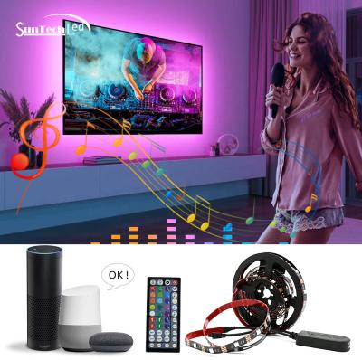 China Residential factory direct flexible remote control back light 5050 RGB led strip lights for TV led backlight kit for sale