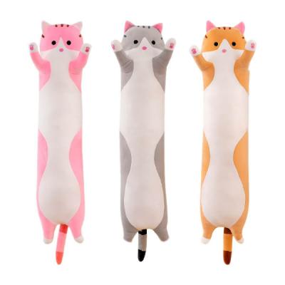 China Amazon Best Selling Long Cat Pillow Cute Cat Plush Toy Doll Kitten Doll Plush Cartoon Eco-Friendly Long Cat Sleeping Companion Pillow for sale