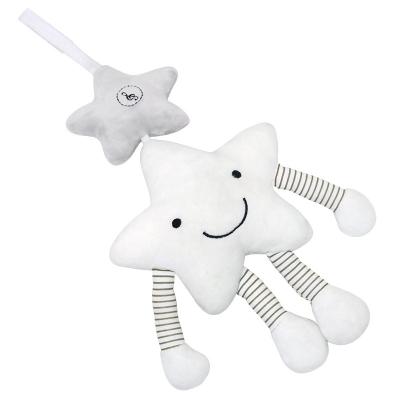 China Best-selling Plush Toy Pendant Wind Chime Music Star Bed Plush+Cotton Baby Music Box Built-in Children's Toys Gift for sale