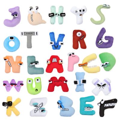 China Kids Gift 26 Name Alphabet Lore Plush Anime Doll 26 English Letters Stuffed Plush Toy Alphabet Plush Toys Kids Alphabet Toys for sale