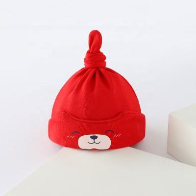 China JOINT hot sale knotted knitted organic cotton baby knot hat wholesale for sale