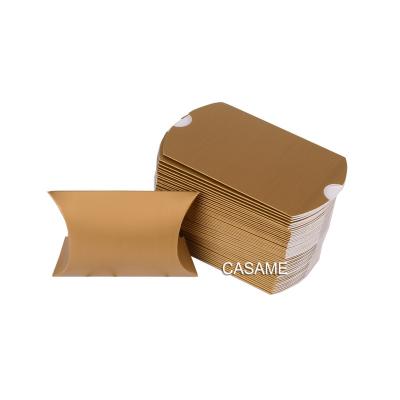 China Gold Factory Direct Selling Biodegradable Custom Make Colorful Pillow Boxes Packaging Paper Pillow BoxHot Selling Products for sale