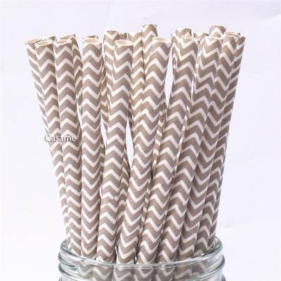 China 25Pcs/pack Paper Christmas Party Supplies Paper Straws Christmas Decorations For Home Paper Straws Wedding Decoration for sale